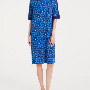 Donna indossa vestito estivo donna fantasia cerchi fronte – RAGNO