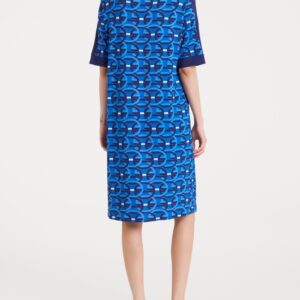 Donna indossa vestito estivo donna fantasia cerchi retro – RAGNO