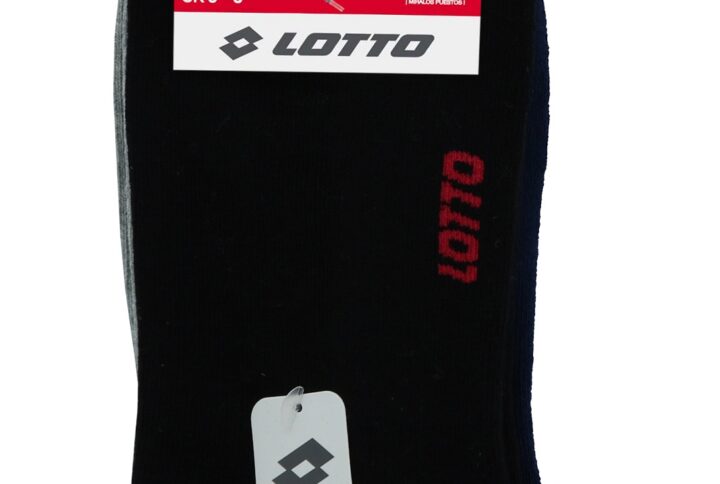 calze salvapiede Lotto unisex nere con soletta in spugna