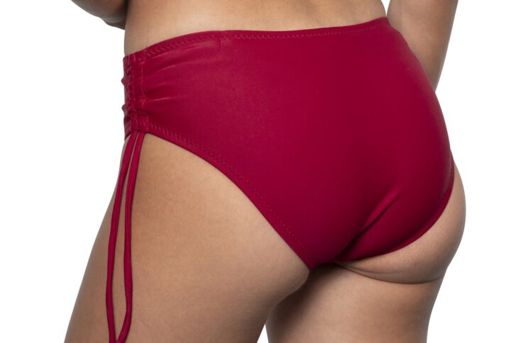 Slip bikini con coulisse laterale colore - dietro