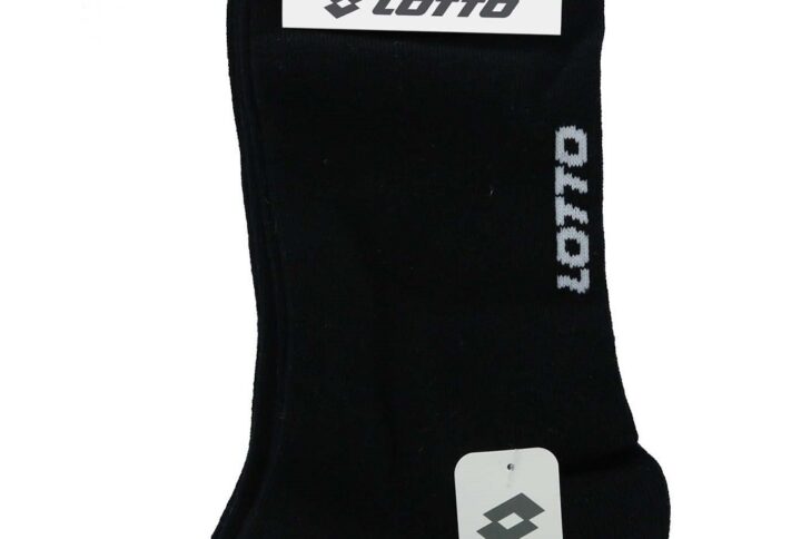 Calze midi Lotto in cotone confezione da 3 paia nero