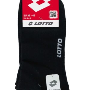calza salvapiede unisex in cotone Lotto colore nero
