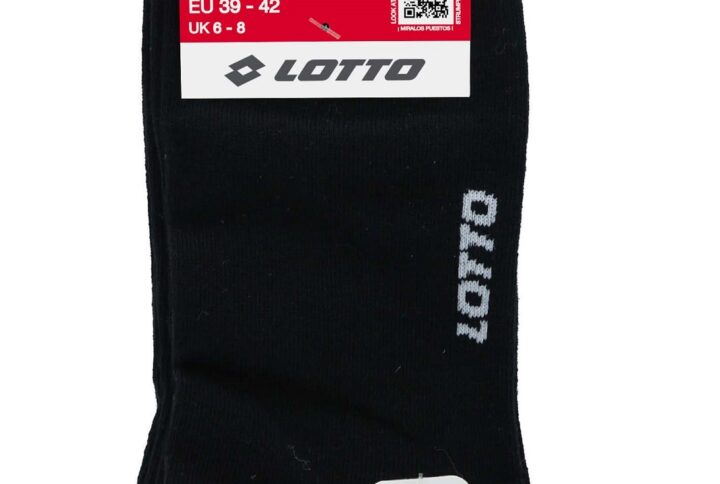 calza salvapiede unisex in cotone Lotto colore nero