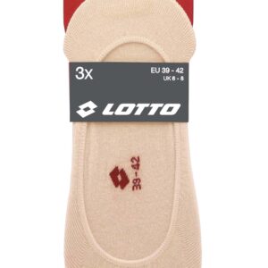 calze invisibili con antiscivolo Lotto in cotone con silicone - nudo