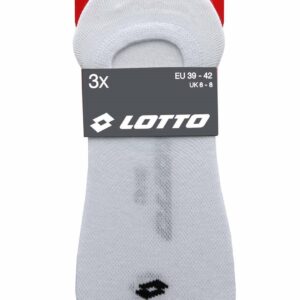 Calza pariscarpa Lotto bianca unisex con ABS antiscivolo – confezione 3 paia
