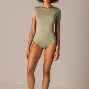 Maglia donna manica corta SIèLEI Today 6010 verde militare