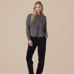 completo donna NOIDINOTTE in ciniglia felpata pied-de-poule