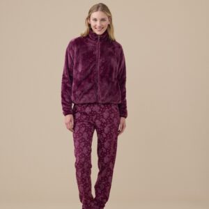 giacca donna in eco pelliccia Noidinotte bordeaux