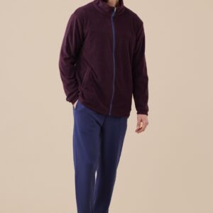Giacca micropile uomo Noidinotte colore bordeaux