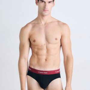 modello-frontale-slip-uomo-calvin-klein-cintura-bordeaux