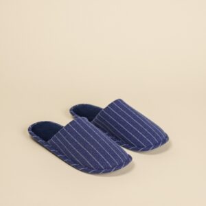 pantofola uomo Noidinotte righe colore blu