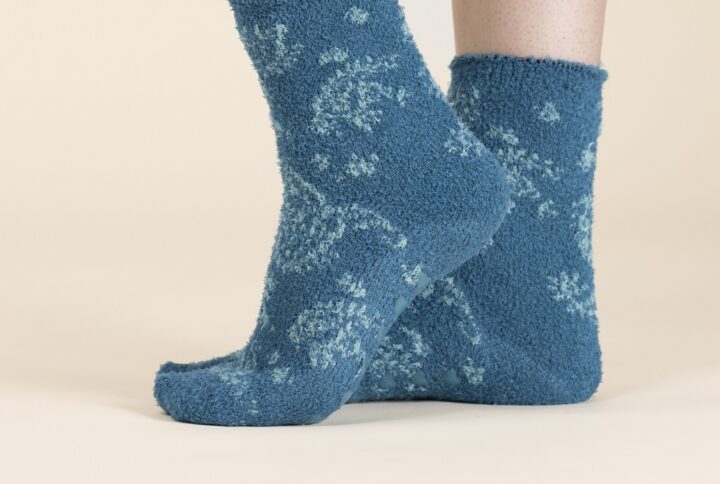 calza antiscivolo morbida donna Noidinotte sky