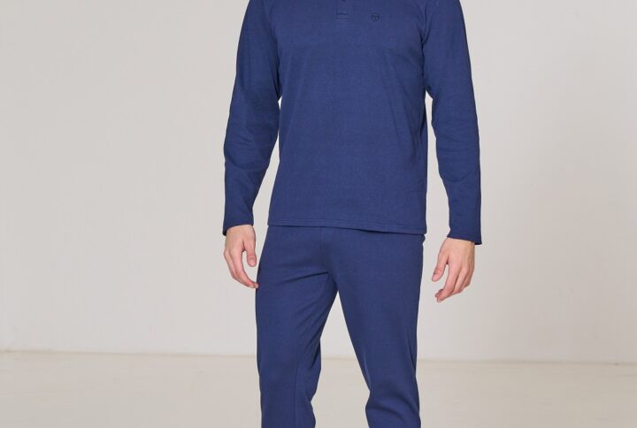 pigiama-lungo-uomo-caldo-cotone-sergio-tacchini-blu-navy