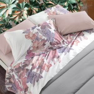 Completo lenzuola caldo cotone matrimoniale floreale Gabel Divine