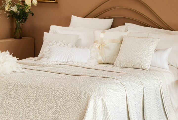 BATTAGLIA CLASSICO ITALIANO - Coordinato Letto Bao In Cotone Jacquard