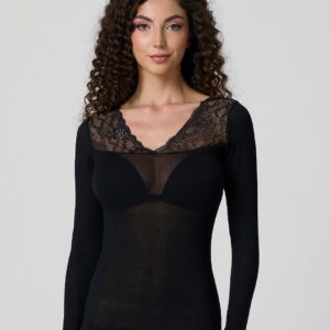 maglia sottogiacca nera donna Jadea cashmere