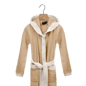 Accappatoio Junior Vingi in morbida spugna di bambù - Beige