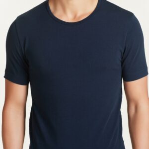 Maglietta uomo Ragno girocollo in jersey di cotone elasticizzato - Blu Navy Front