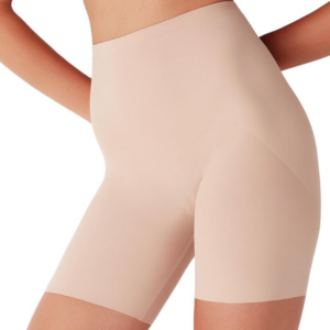 Pantaloncini ciclista modellanti Cotonella in microfibra. Vita alta, effetto contenitivo e invisibile sotto abiti. - Beige Front