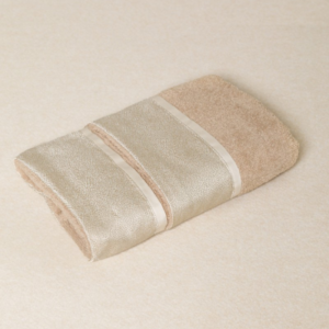Set asciugamani Battaglia Classico Italiano viso e ospite in pura spugna di cotone con raffinato bordo jacquard. - Colore Argilla/Biscotto
