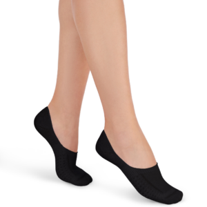 Salvapiede sport FILODORO in spugna con cotone e antiscivolo anallergico sul tallone. - COLORE NERO