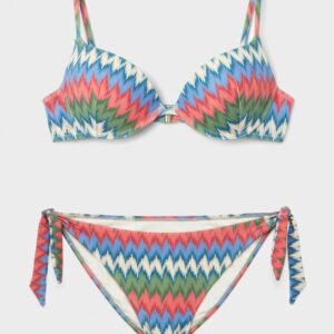 bikini GISELA push up lurex zig zag