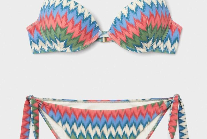 bikini GISELA push up lurex zig zag