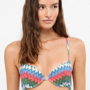 top bikini push up con ferretto multicolor