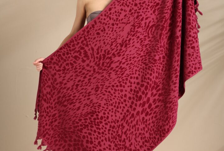 Telo mare NOIDINOTTE in spugna velour animalier