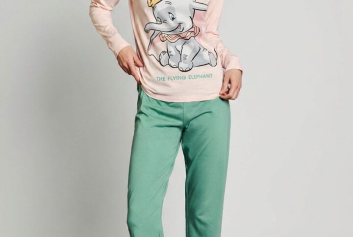 Pigiama lungo donna SABOR Disney Dumbo in cotone