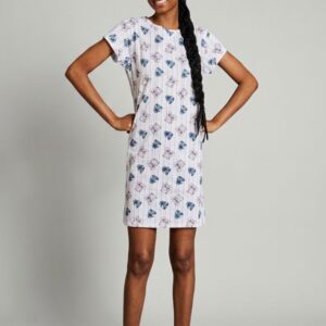 Camicia da notte donna SABOR Stitch in cotone manica corta