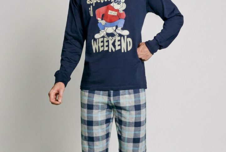 Pigiama lungo uomo Disney SABOR in cotone