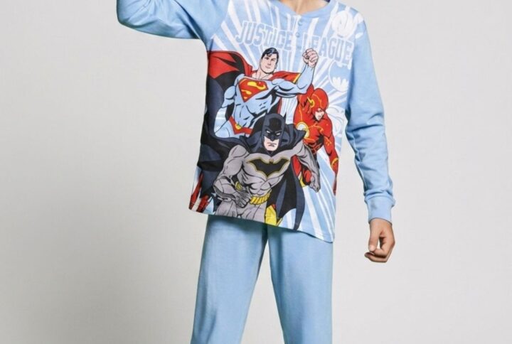 Pigiama lungo bambino Justice League SABOR in cotone