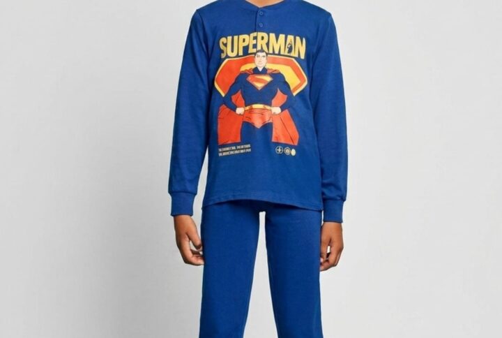 Pigiama lungo bambino Superman SABOR in cotone