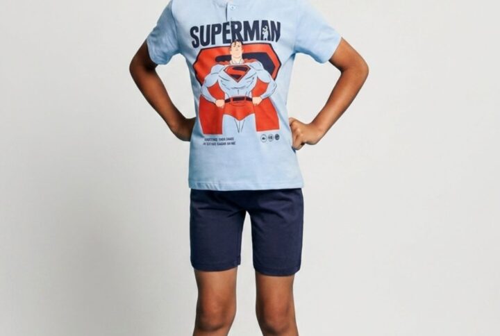 Pigiama corto bambino Superman SABOR in cotone