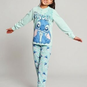 Pigiama lungo bambina Stitch SABOR in cotone