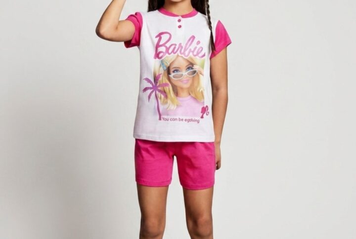 Pigiama corto bambina Barbie SABOR in cotone