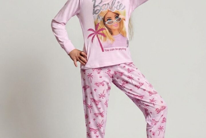 Pigiama lungo bambina Barbie SABOR in cotone