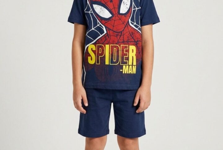 Pigiama corto bambino Spider-Man SABOR in cotone