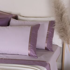 Completo Letto Matrimoniale in Puro Cotone Perlier – Battaglia Classico Italiano