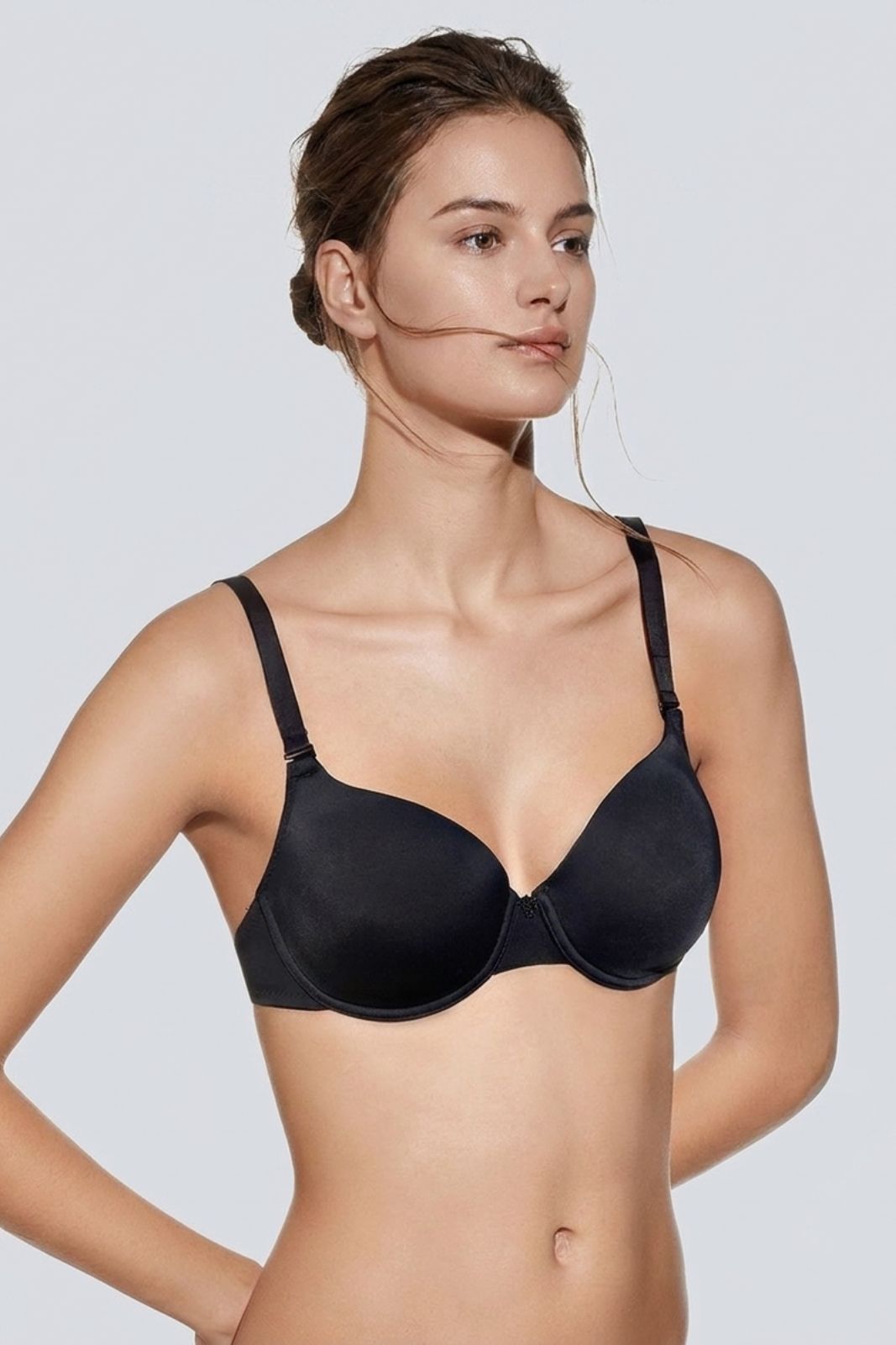 SELENE - Reggiseno Rosa Multiposizione in Microfibra con Coppe Preformate