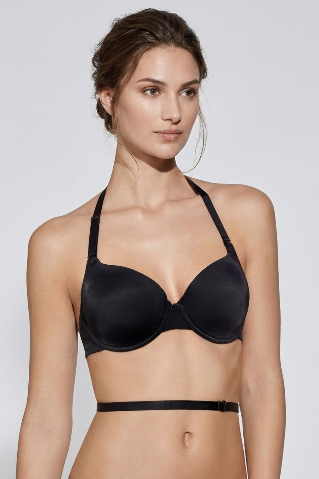 SELENE - Reggiseno Rosa Multiposizione in Microfibra con Coppe Preformate - immagine 5
