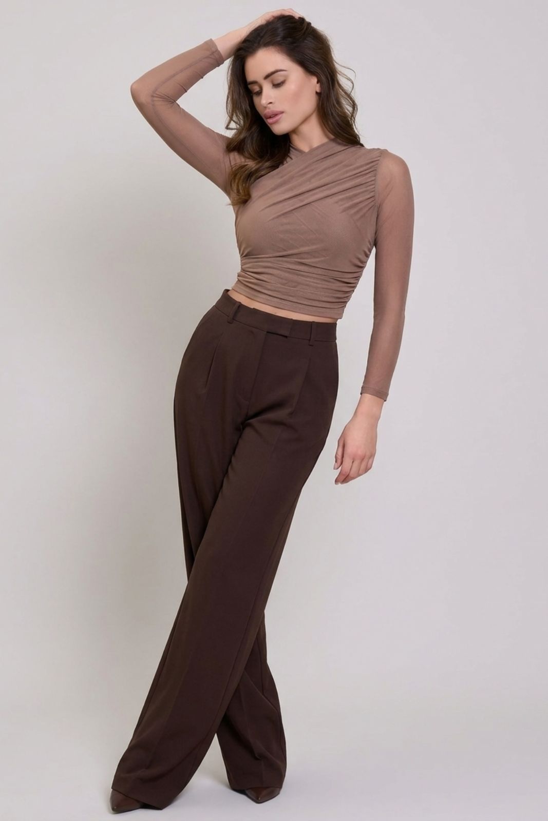Loveandbra Maglia Crop Sottogiacca in Tulle