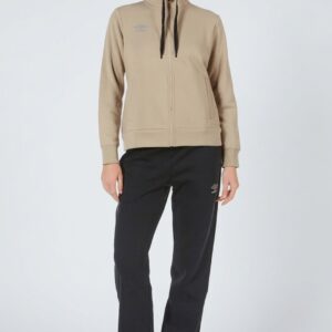 Tuta Full Zip in Cotone Felpato