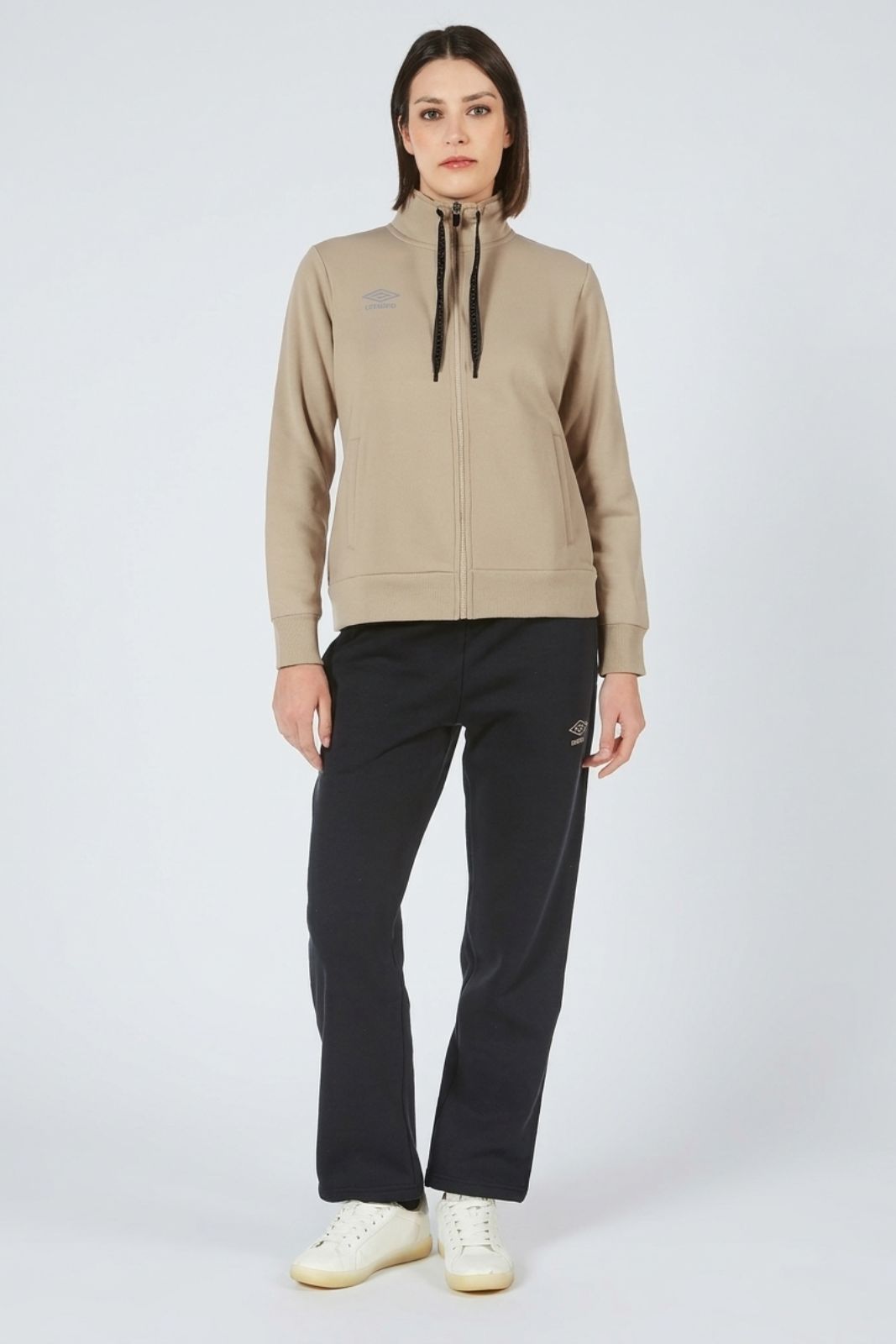 Tuta Full Zip in Cotone Felpato