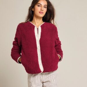 Jadea Giacca Homewear con Tasche e Profili a Contrasto