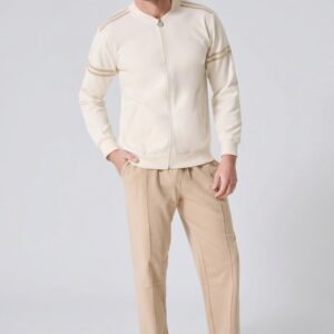Sergio Tacchini Tuta Homewear Uomo in Felpa con Full Zip e Pantalone