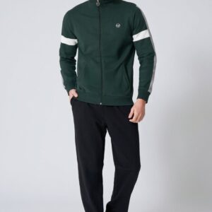 Sergio Tacchini Tuta Homewear Uomo in Felpa Full Zip con Polsini