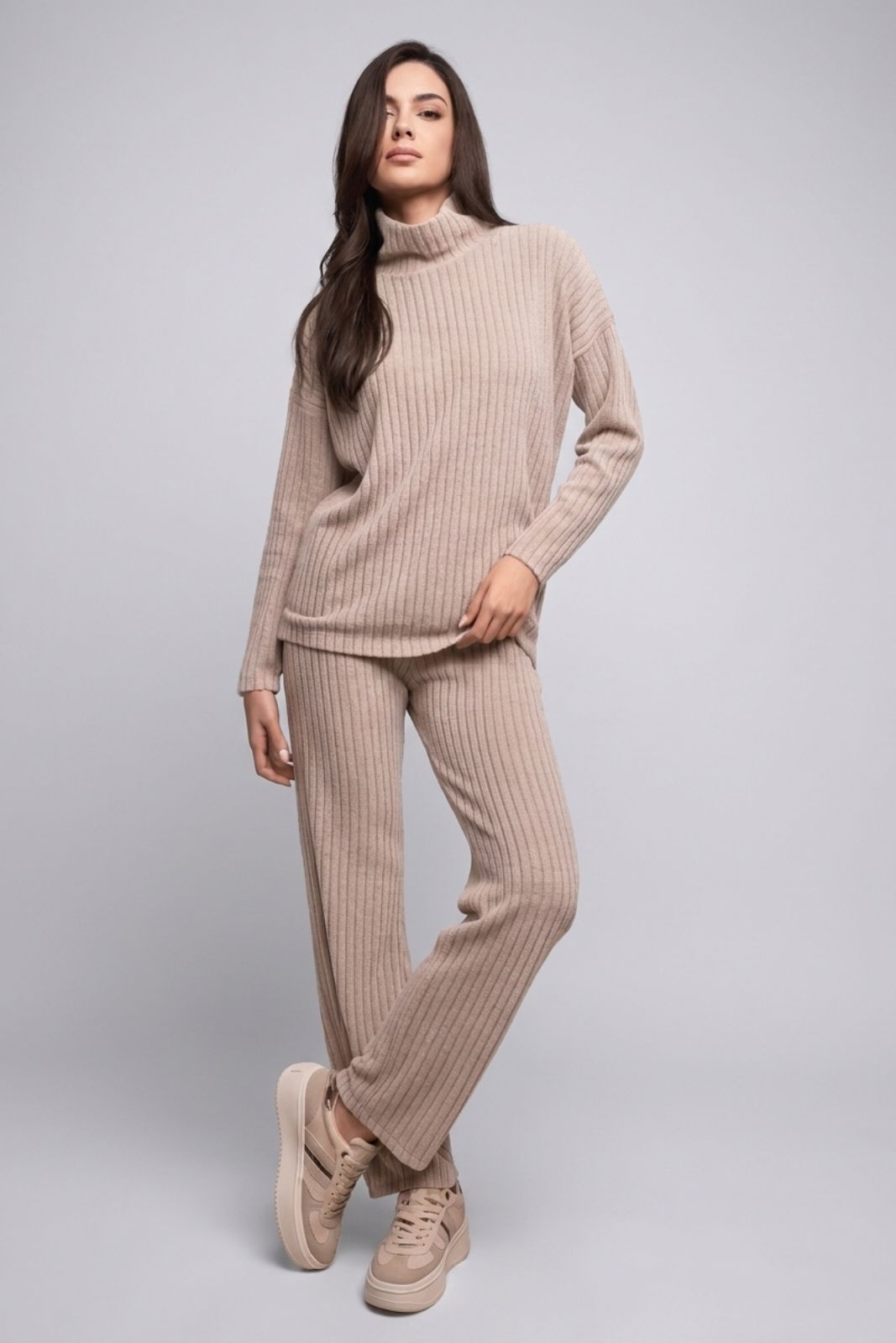 Set donna Lormar serie CARDIGAN in maglia a costina